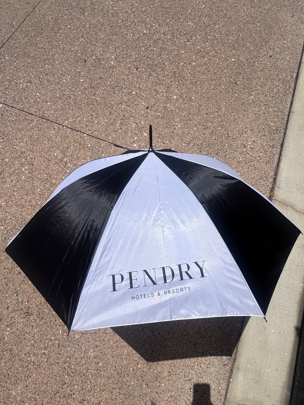 Pendry Hotels & Resorts Black and White Umbrella